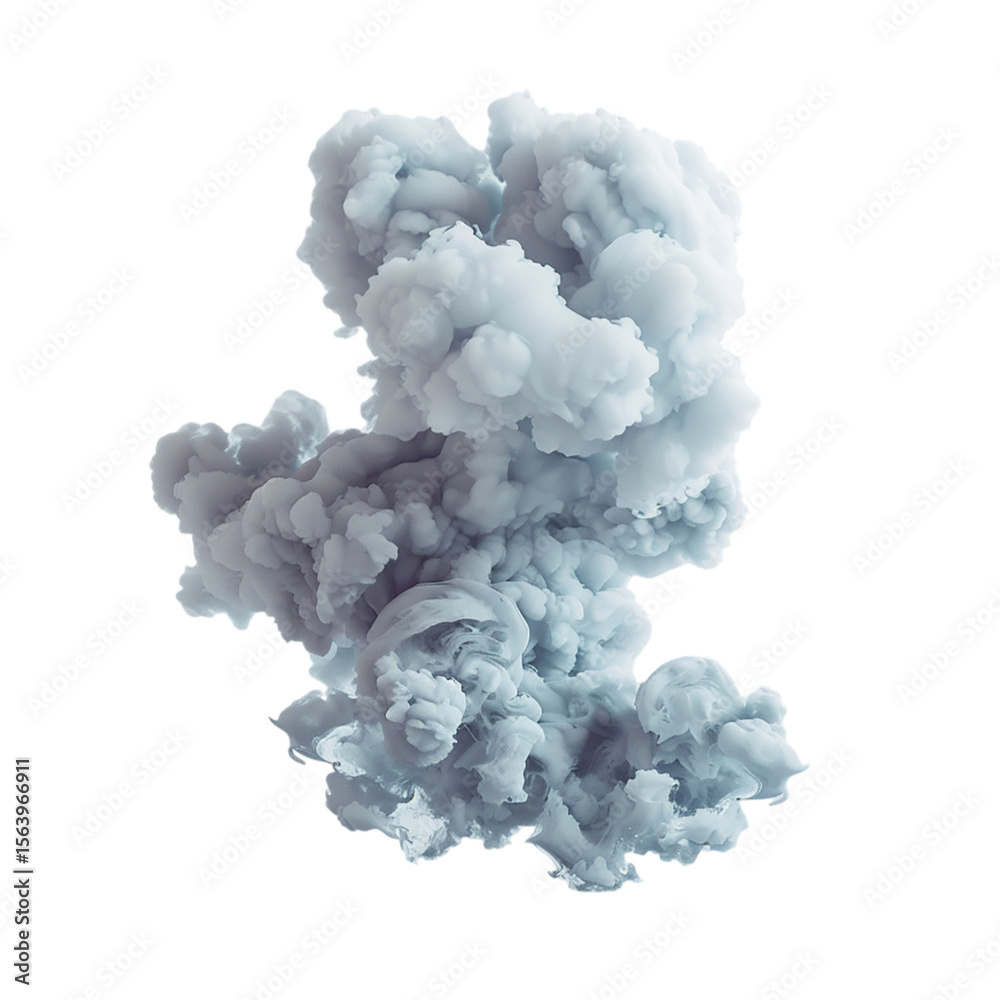 Fototapeta premium smoke from the chimney isolated on transparent background