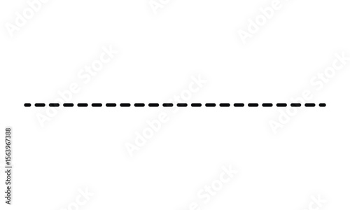 simple black dash line symbol.