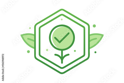 mono line vector icon certified e badge
