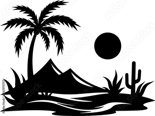 Mountain Hiking Bikers Riding Silhouettes Set vector bundle