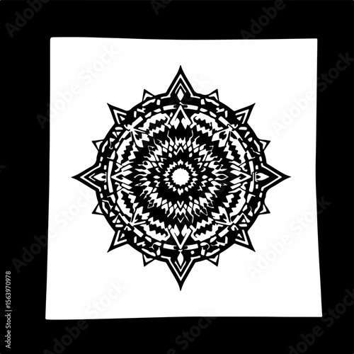 abstract vector background with ornament mandala