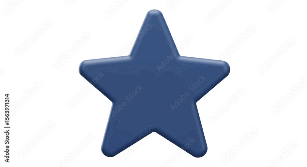 Obraz premium blue star button