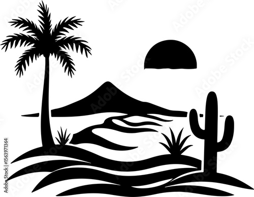 Mountain Hiking Bikers Riding Silhouettes Set vector bundle