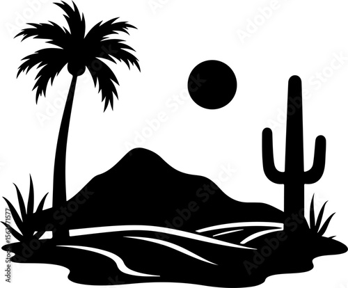 Mountain Hiking Bikers Riding Silhouettes Set vector bundle