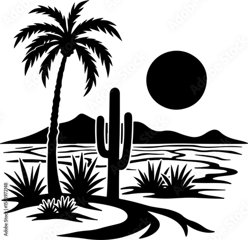 Mountain Hiking Bikers Riding Silhouettes Set vector bundle
