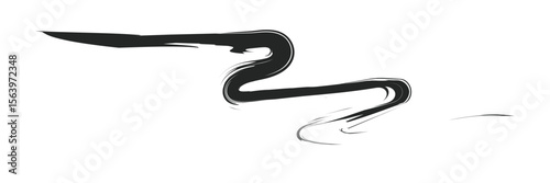 Analog touch material. The texture of the brush is beautiful. Wave pattern . Vector Illustration . 