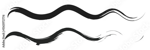 Analog touch material. The texture of the brush is beautiful. Wave pattern . Vector Illustration . 