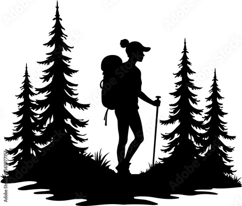 Hikers, Backpackers, Hiking, Trekking, Outdoors, Nature, Adventure, Mountains, Hills, Forest, Trees, Pine trees, Wilderness, Exploration, Travel, Journey, Expedition, Sport, Recreation, Hobby, Activit