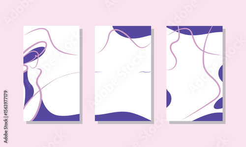 Abstract background vector with purple wave. Abstract Purple background with wave card. abstract smooth wave background