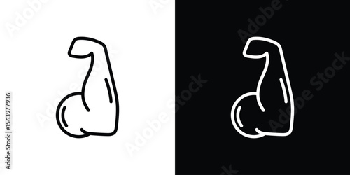 Arm icon. Simple thin line, outline vectors