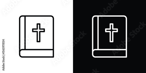 Bible icon. Simple thin line, outline vectors