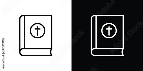 Bible icon. Simple thin line, outline vectors