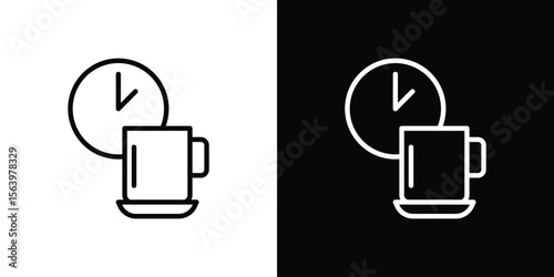 Break icon. Simple thin line, outline vectors