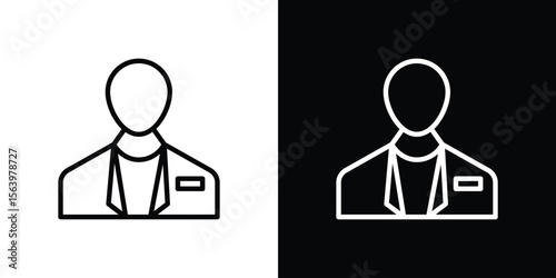 Cashier icon. Simple thin line, outline vectors