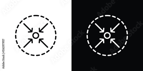 Compact size icon. Simple thin line, outline vectors