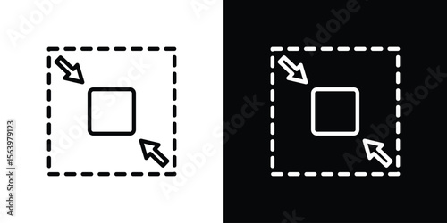 Compact size icon. Simple thin line, outline vectors