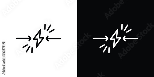 Conflict icon. Simple thin line, outline vectors