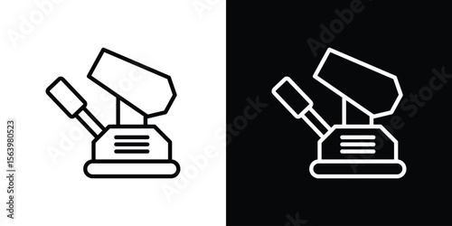 Floor sanding machine icon. Simple thin line, outline vectors