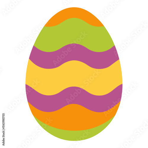 Easter Egg Icon Holiday Symbols, Cross, Bunny, Egg, and Church Graphics