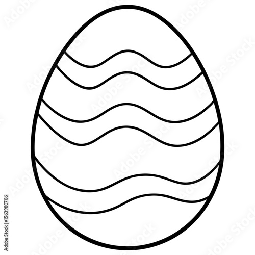 Easter Egg Icon Holiday Symbols, Cross, Bunny, Egg, and Church Graphics