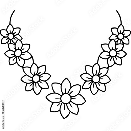 Flower Garland Icon Holiday Symbols, Cross, Bunny, Egg, and Church Graphics