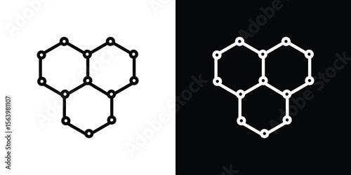 Graphene icon. Simple thin line, outline vectors