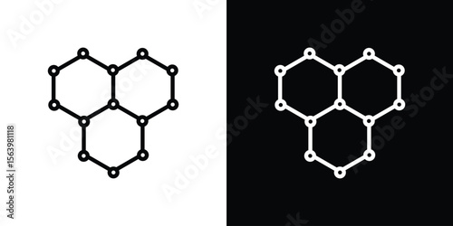 Graphene icon. Simple thin line, outline vectors