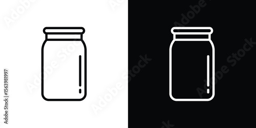 Jar icon. Simple thin line, outline vectors