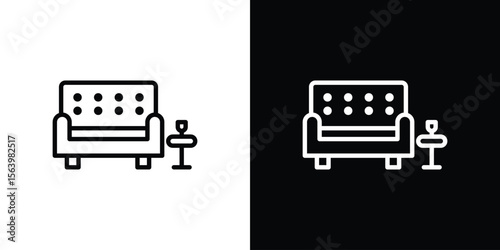 Lounge icon. Simple thin line, outline vectors