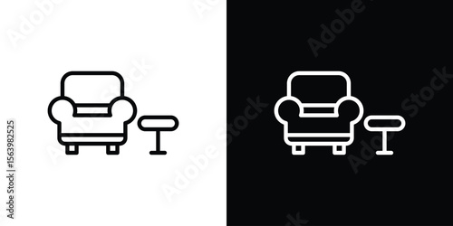 Lounge icon. Simple thin line, outline vectors