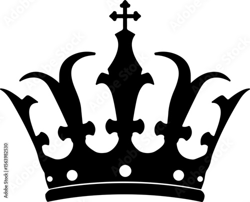 : Crown and Tiara Silhouettes Collection vector