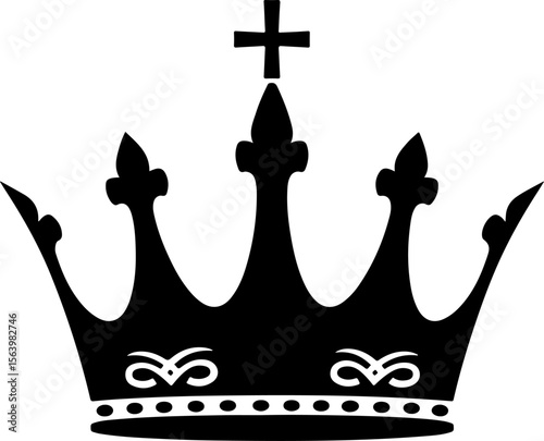 : Crown and Tiara Silhouettes Collection vector