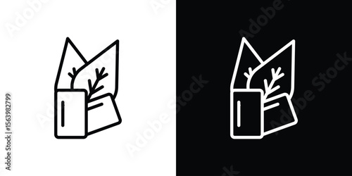 Mint gum icon. Simple thin line, outline vectors