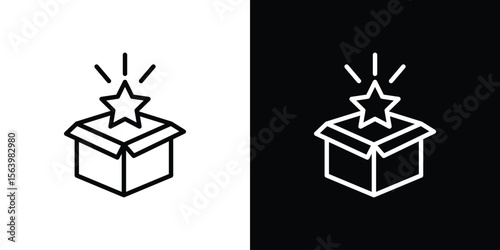 New product icon. Simple thin line, outline vectors