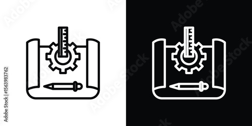 Prototyping icon. Simple thin line, outline vectors