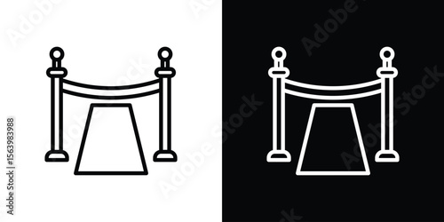 Red carpet icon. Simple thin line, outline vectors