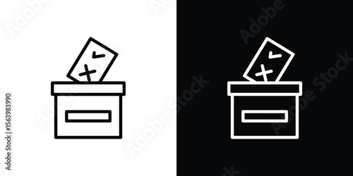Referendum icon. Simple thin line, outline vectors