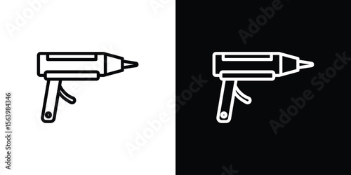 Sealants gun icon. Simple thin line, outline vectors