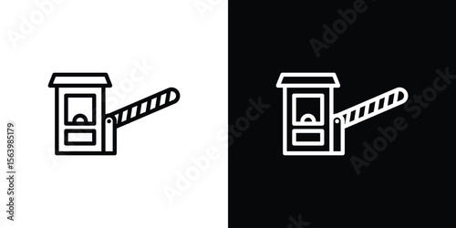 Toll road icon. Simple thin line, outline vectors