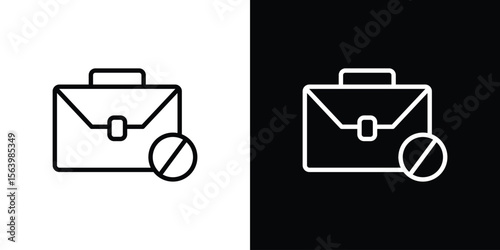 Unemployment icon. Simple thin line, outline vectors