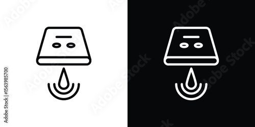 Water sensor icon. Simple thin line, outline vectors