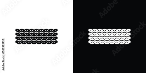 Wave icon. Simple thin line, outline vectors
