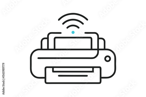 icon wireless simple mono line style