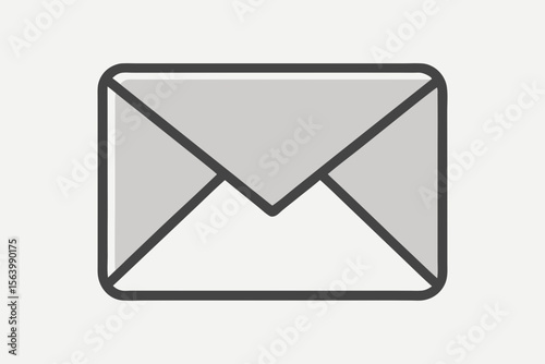 line vector icon envelope mail message icon