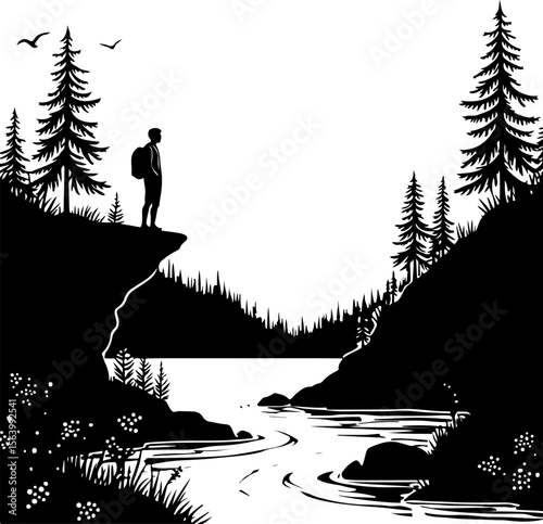  mountaineering, hikers nature, outdoors, adventure, journey,  vector bundle