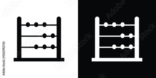 Abacus icon Vector Silhouette for graphic and web design collection