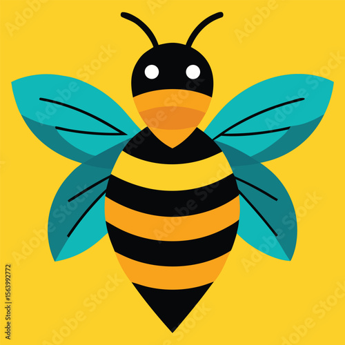 Bee concept illustration vector