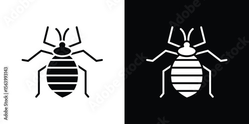Bedbug icon Vector Silhouette for graphic and web design collection