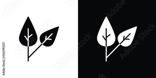 Basil icon Vector Silhouette for graphic and web design collection
