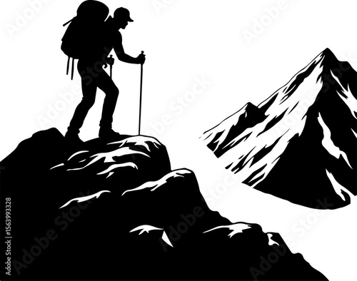  mountaineering, hikers nature, outdoors, adventure, journey,  vector bundle